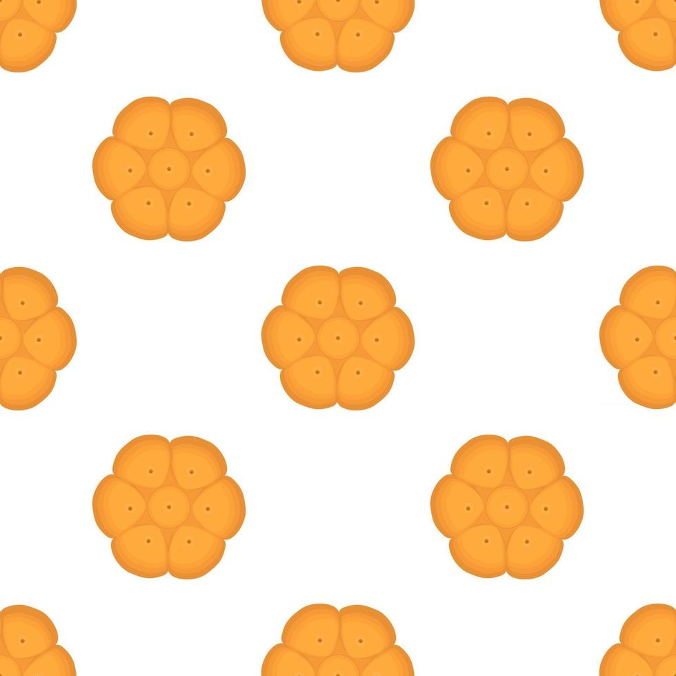 big set identical biscuit, kit colorful pastry cookie vector