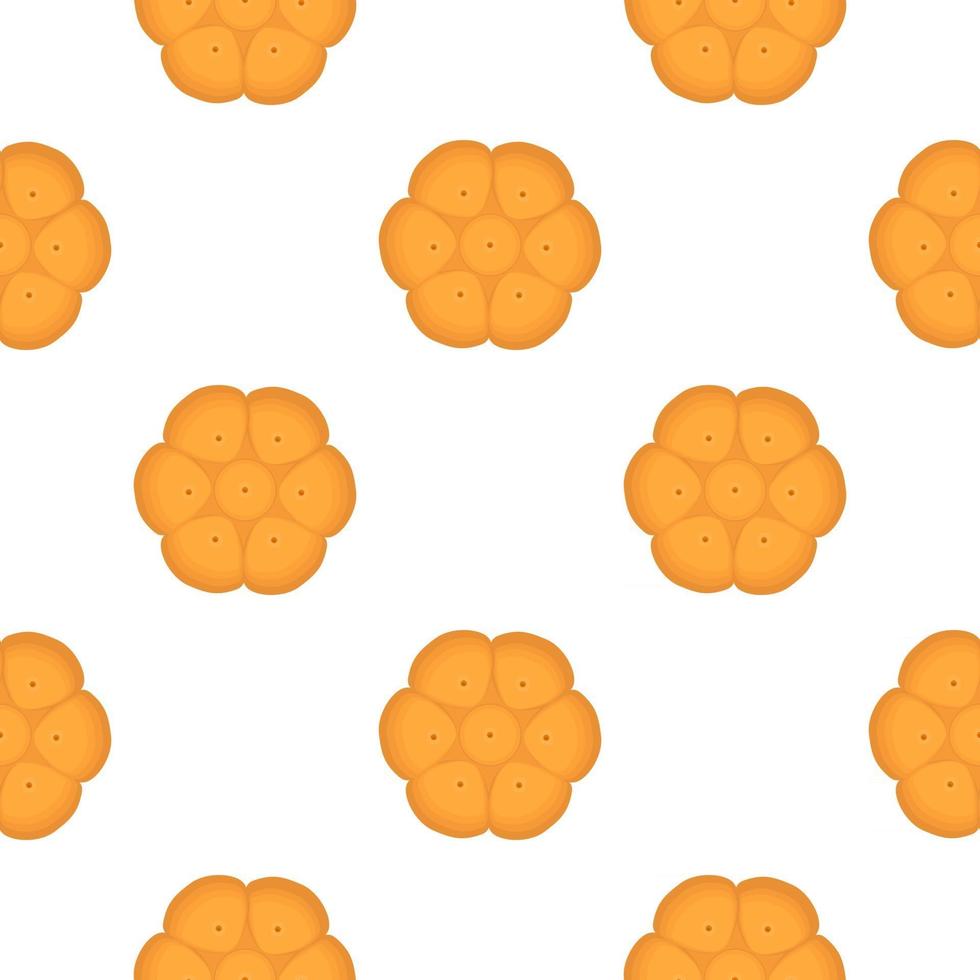 big set identical biscuit, kit colorful pastry cookie vector