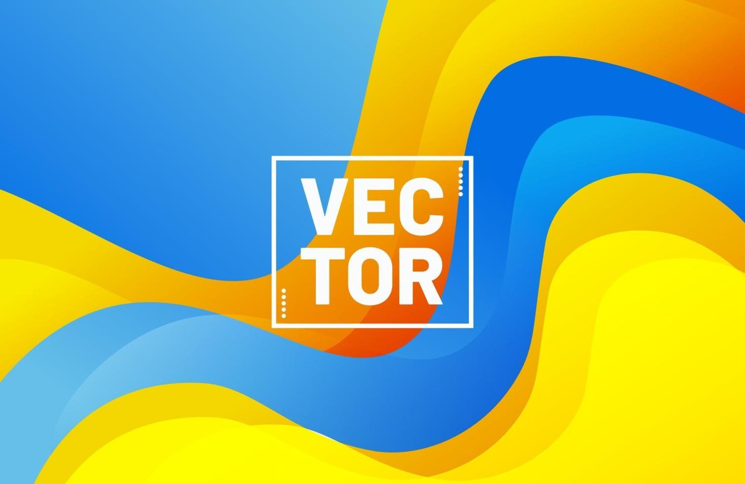 Abstract liquid background with vibrant gradient color vector