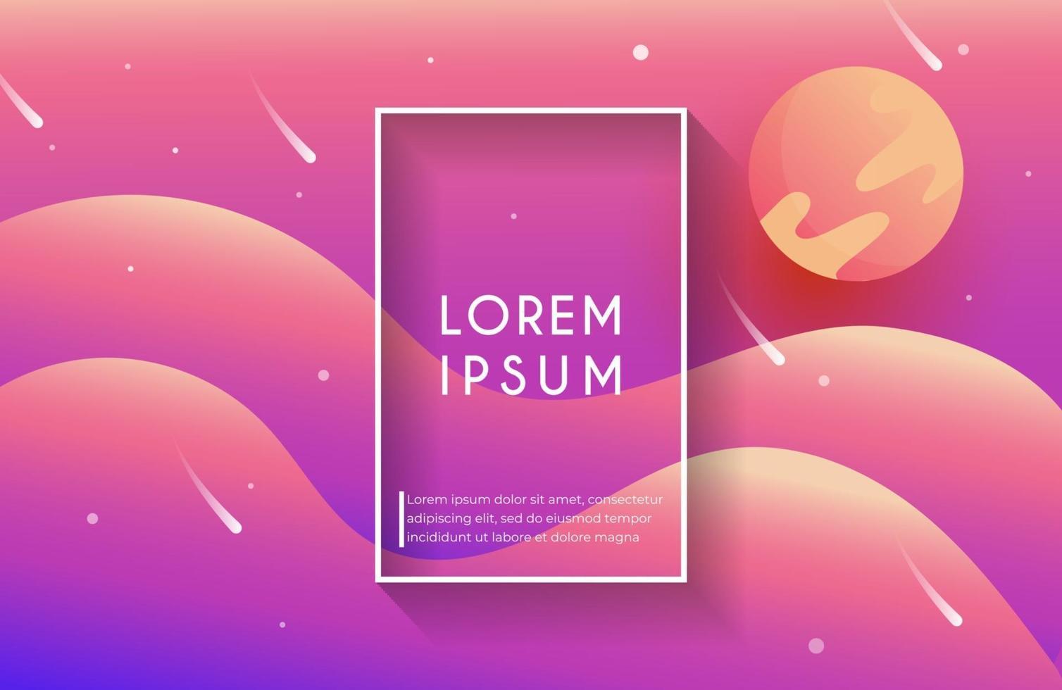 Abstract liquid background with vibrant gradient color vector