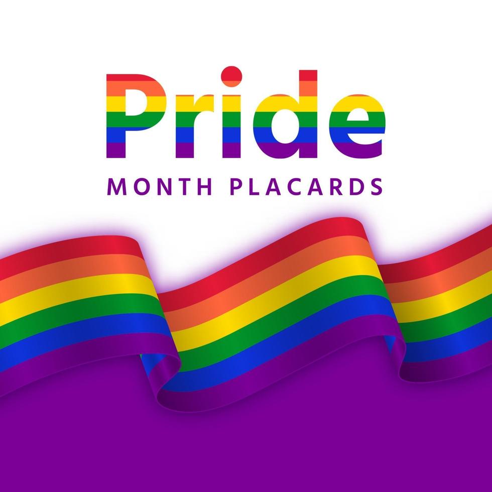 Independence month of pride sign vector