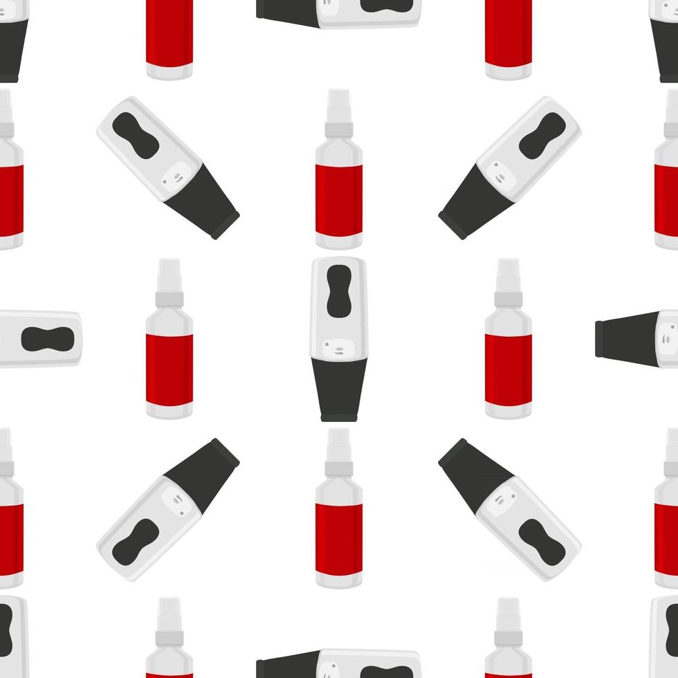 Seamless of many identical sanitizer in soap dispenser vector