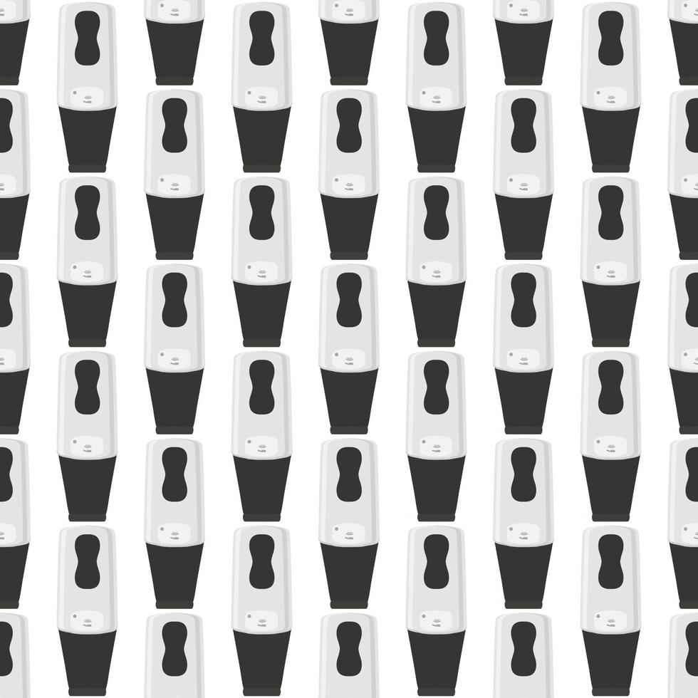Seamless of many identical sanitizer in soap dispenser vector