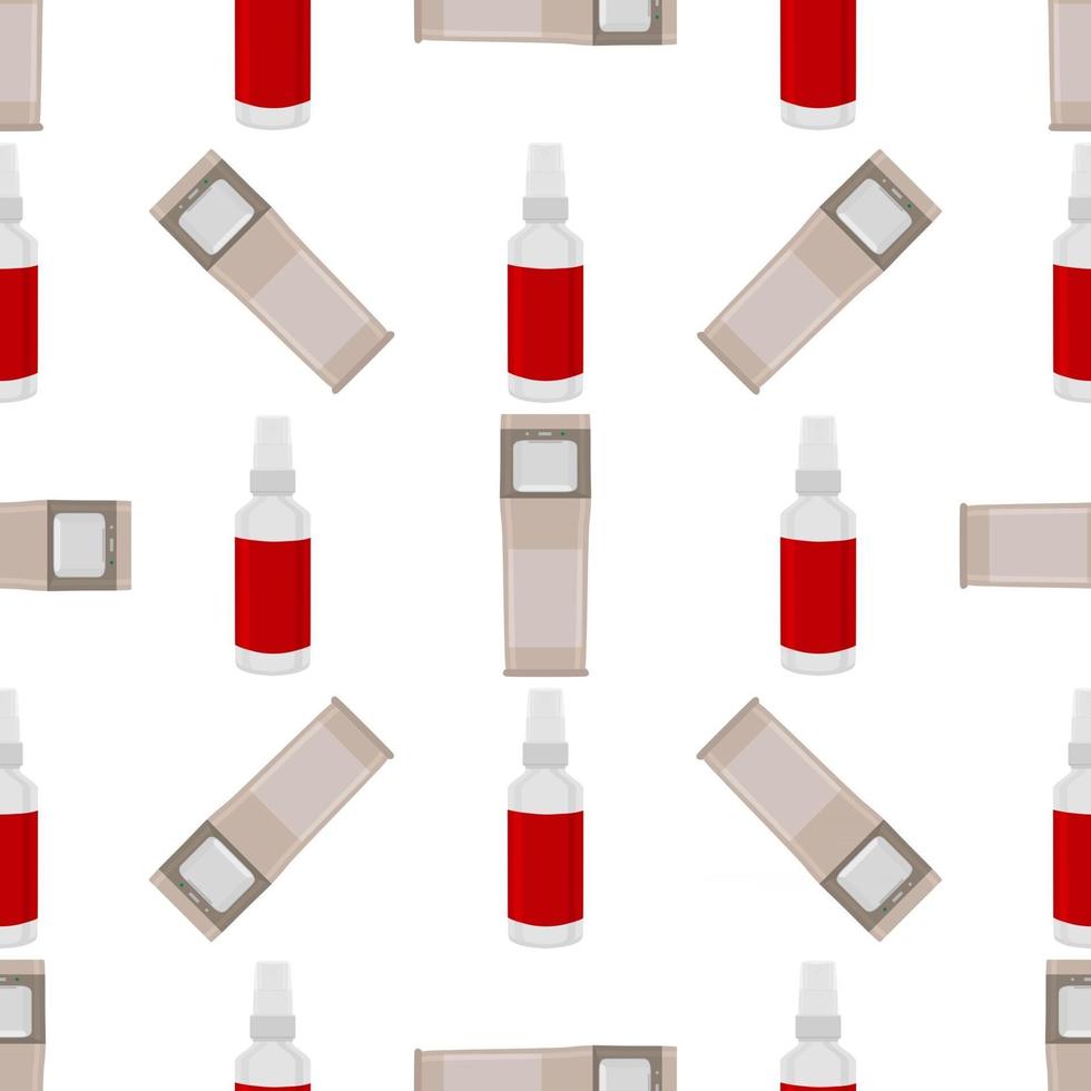 Seamless of many identical sanitizer in soap dispenser vector