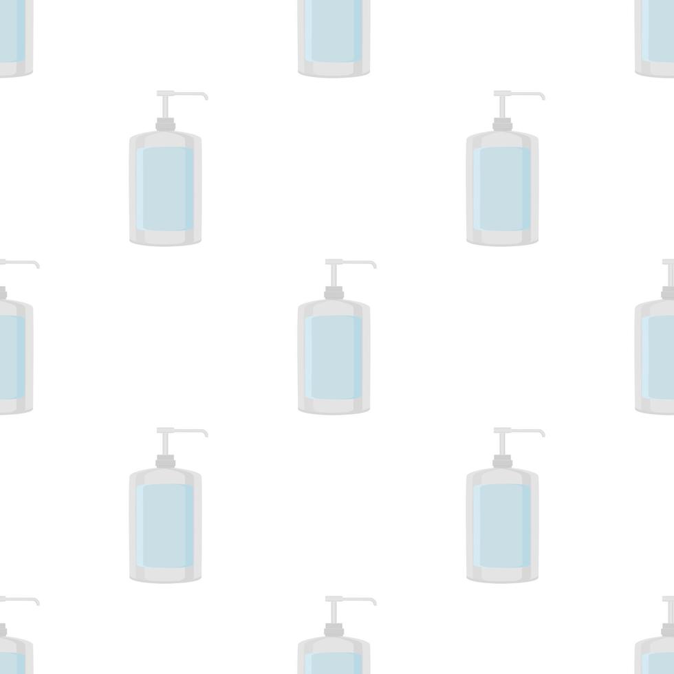 Seamless of many identical sanitizer in soap dispenser vector