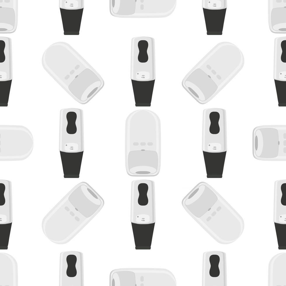 Seamless of many identical sanitizer in soap dispenser vector