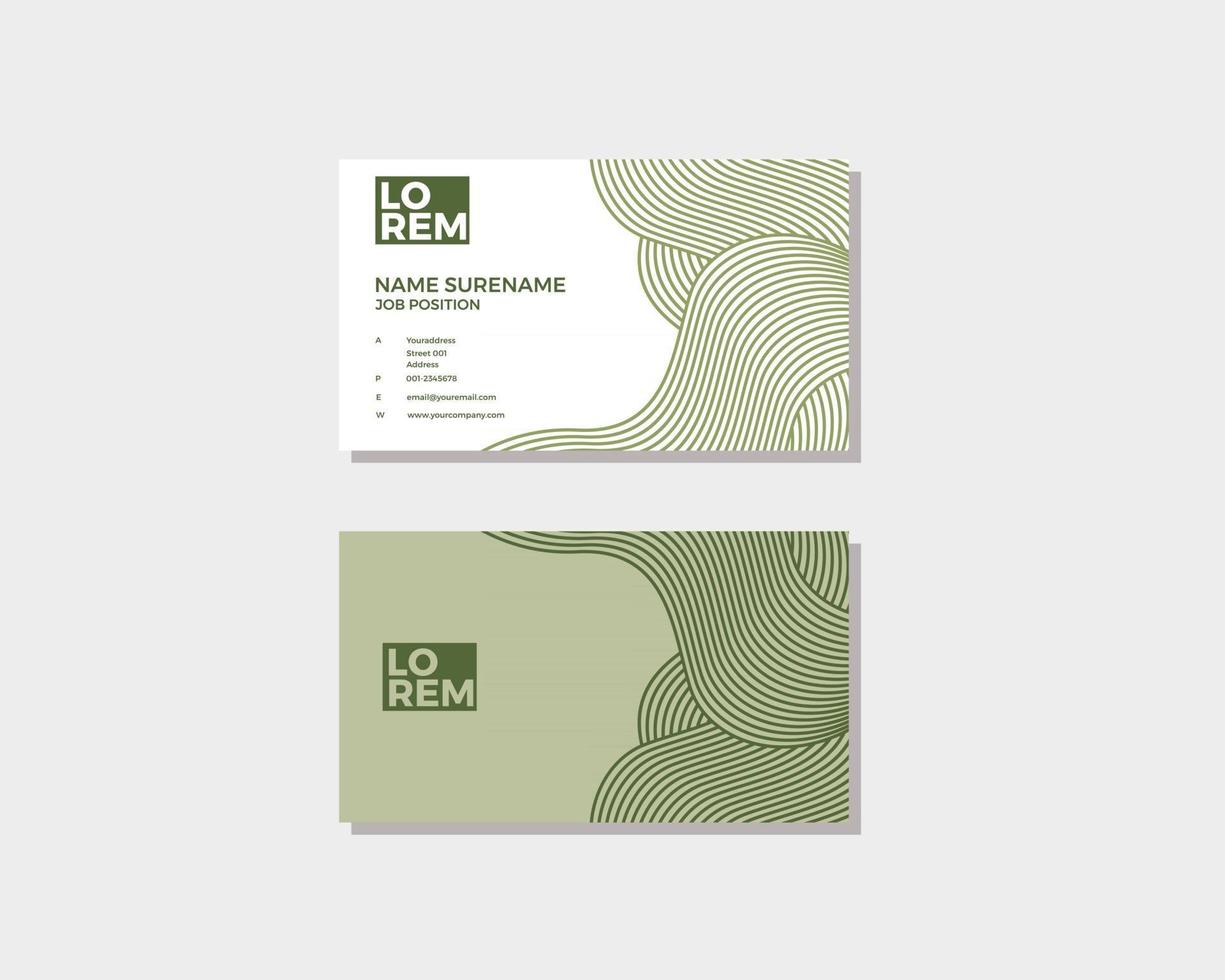 modern geometric businesscard design template vector