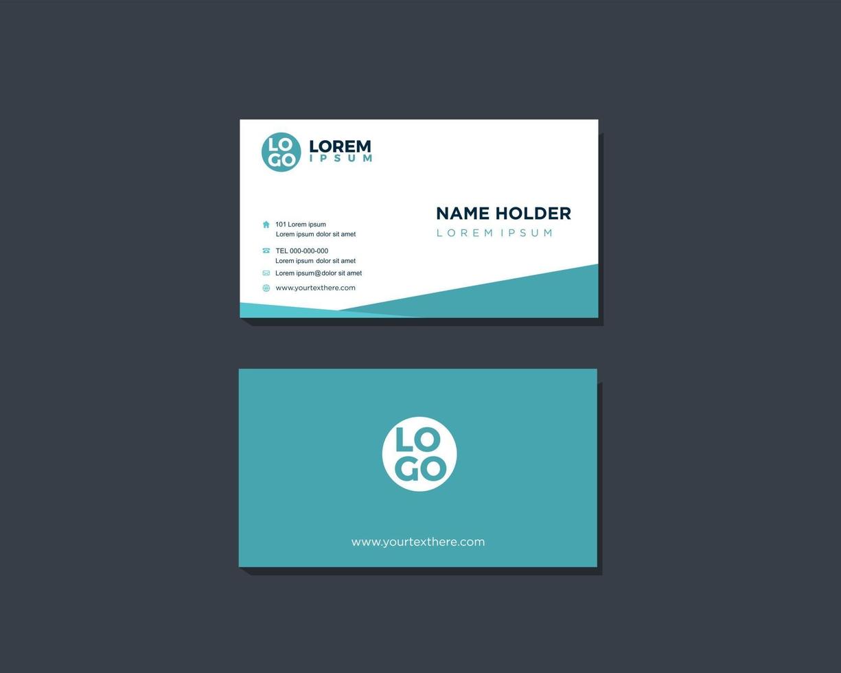 modern geometric businesscard design template vector