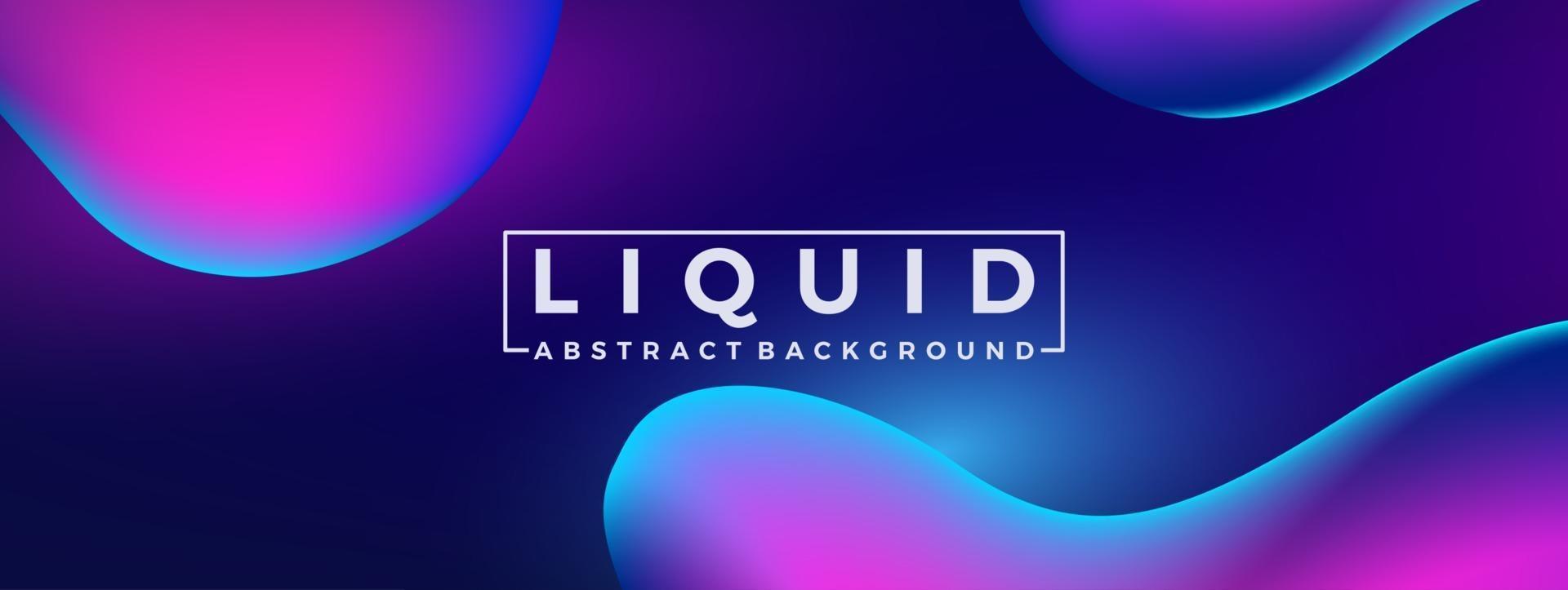 Liquid abstract fluid gradient shapes background design template vector