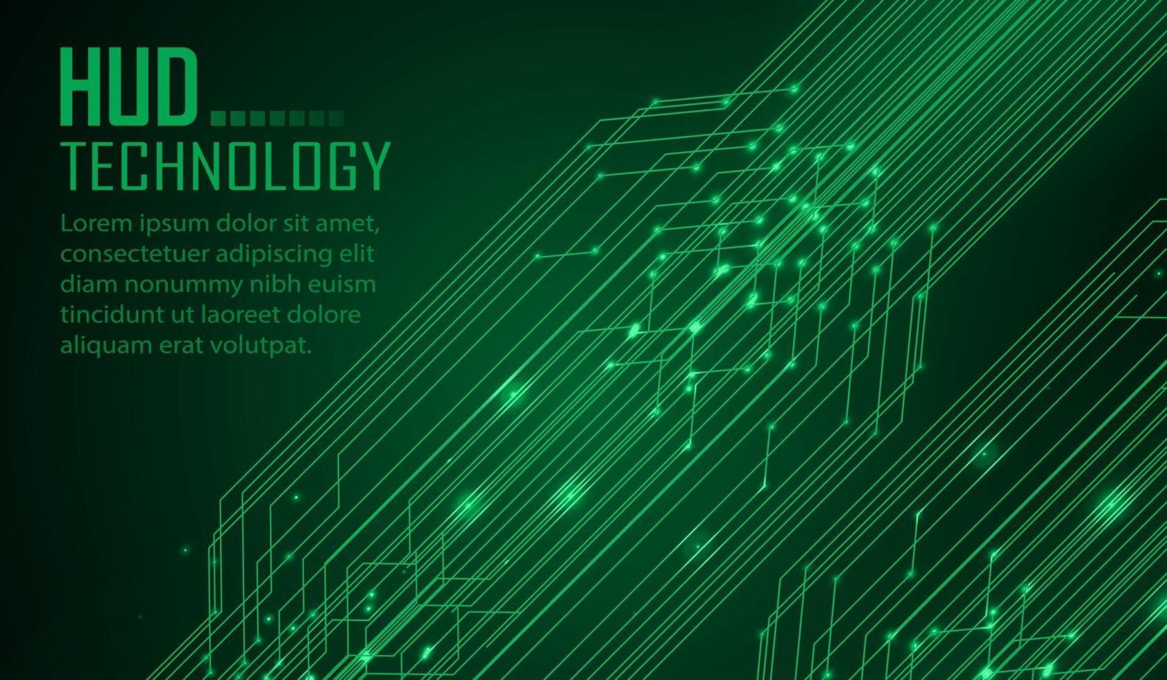 text cyber circuit future technology concept background vector