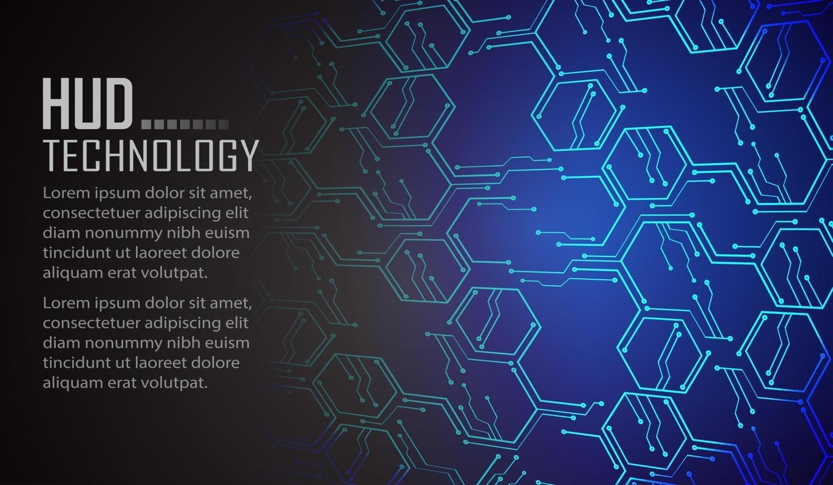 text cyber circuit future technology concept background vector