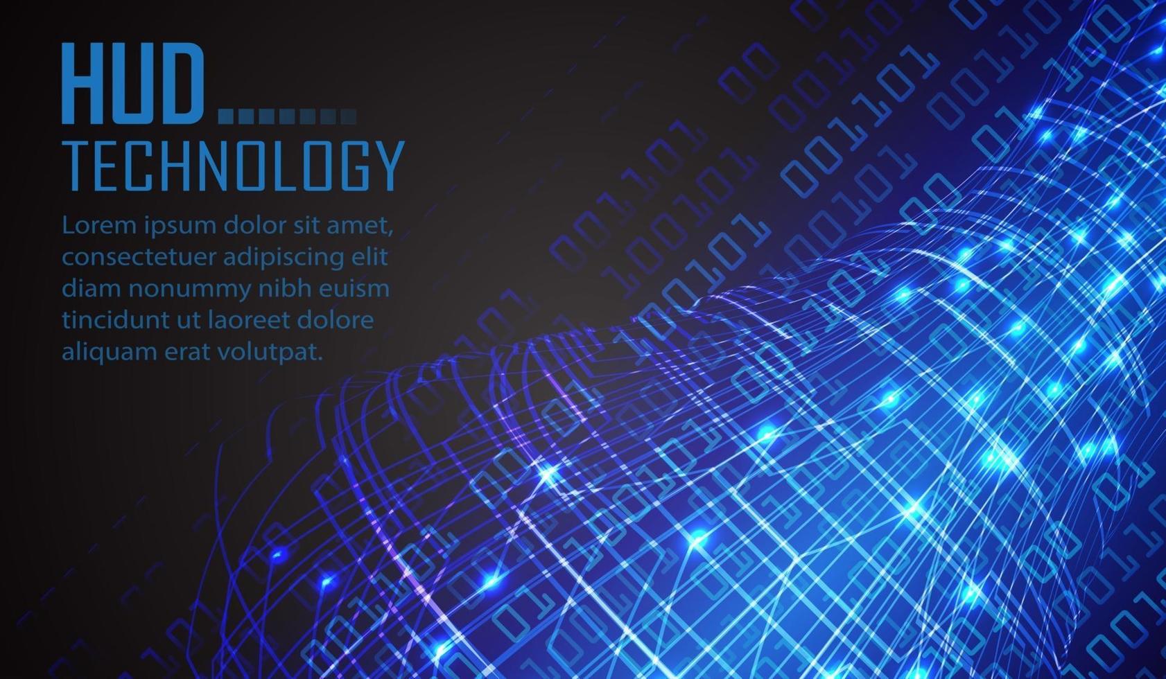 text cyber circuit future technology concept background vector