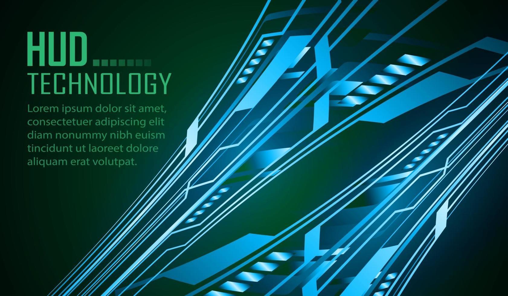 text cyber circuit future technology concept background vector