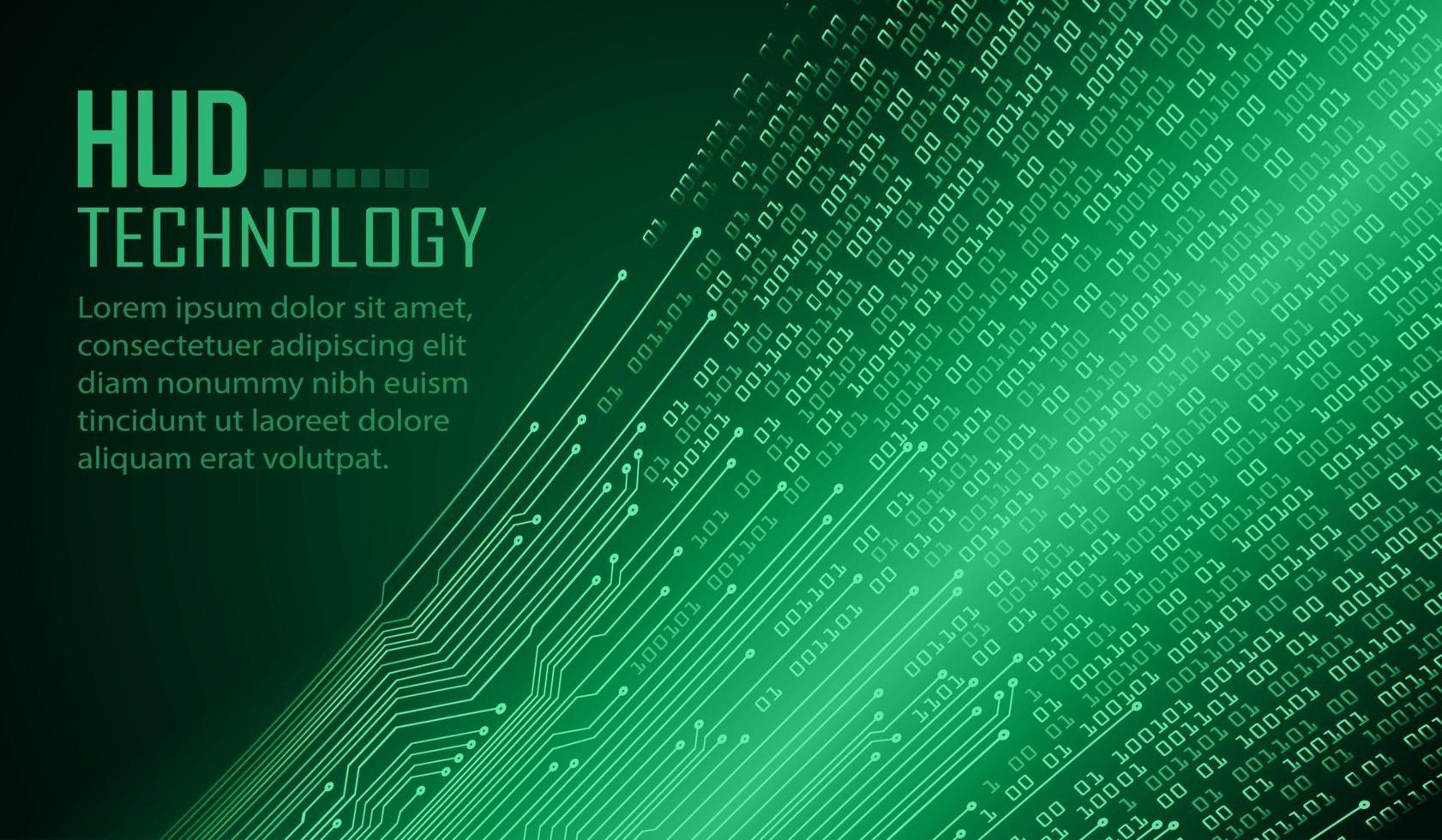 text cyber circuit future technology concept background vector