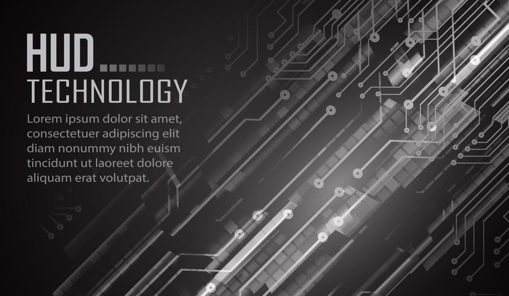 text cyber circuit future technology concept background vector