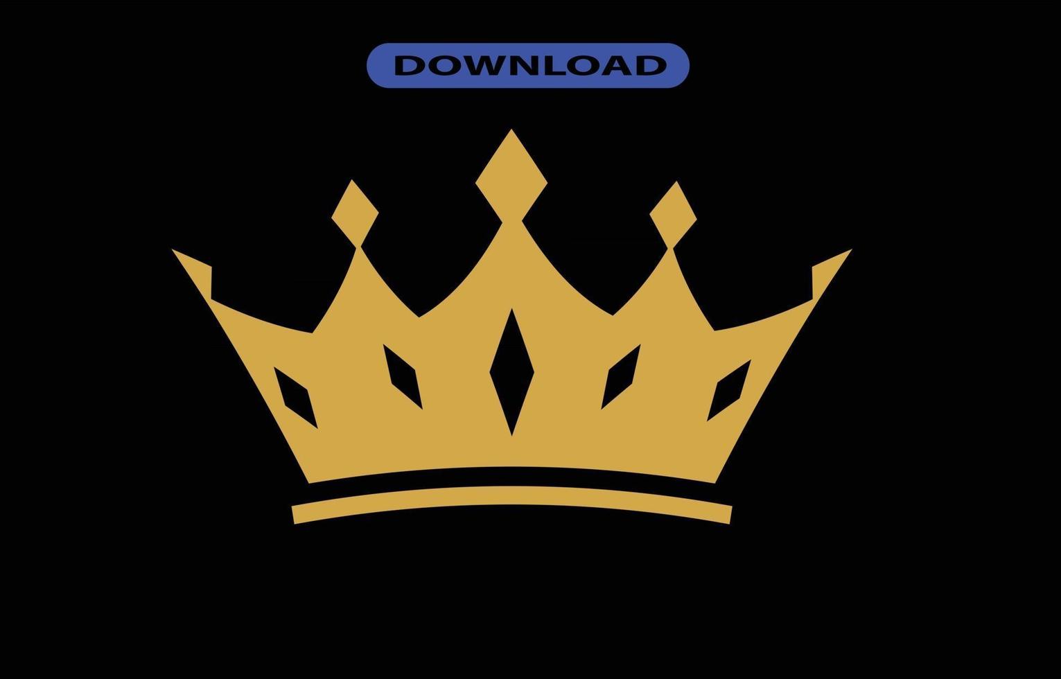 crown icon or logo high resolution vector