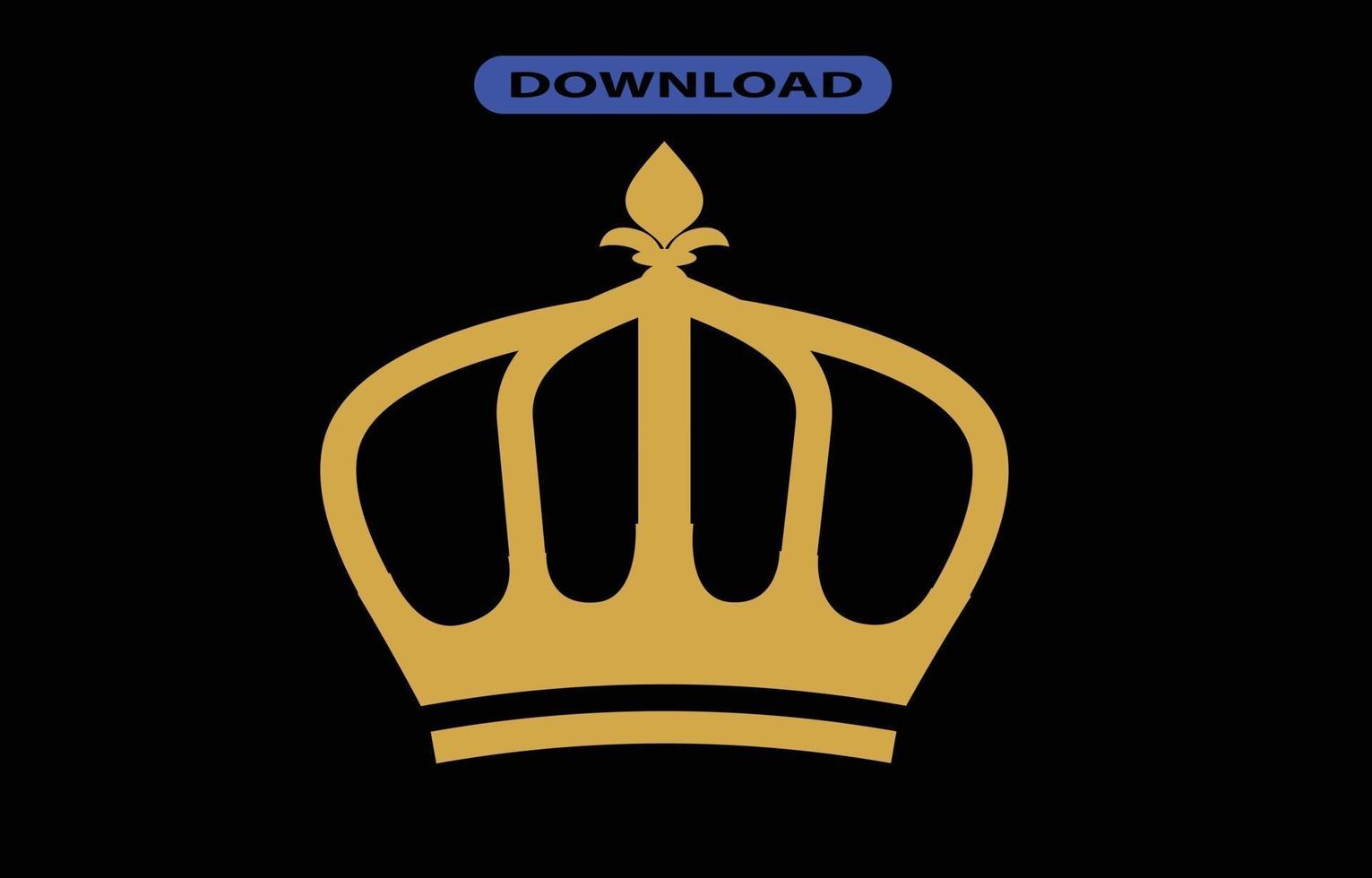 crown icon or logo high resolution vector