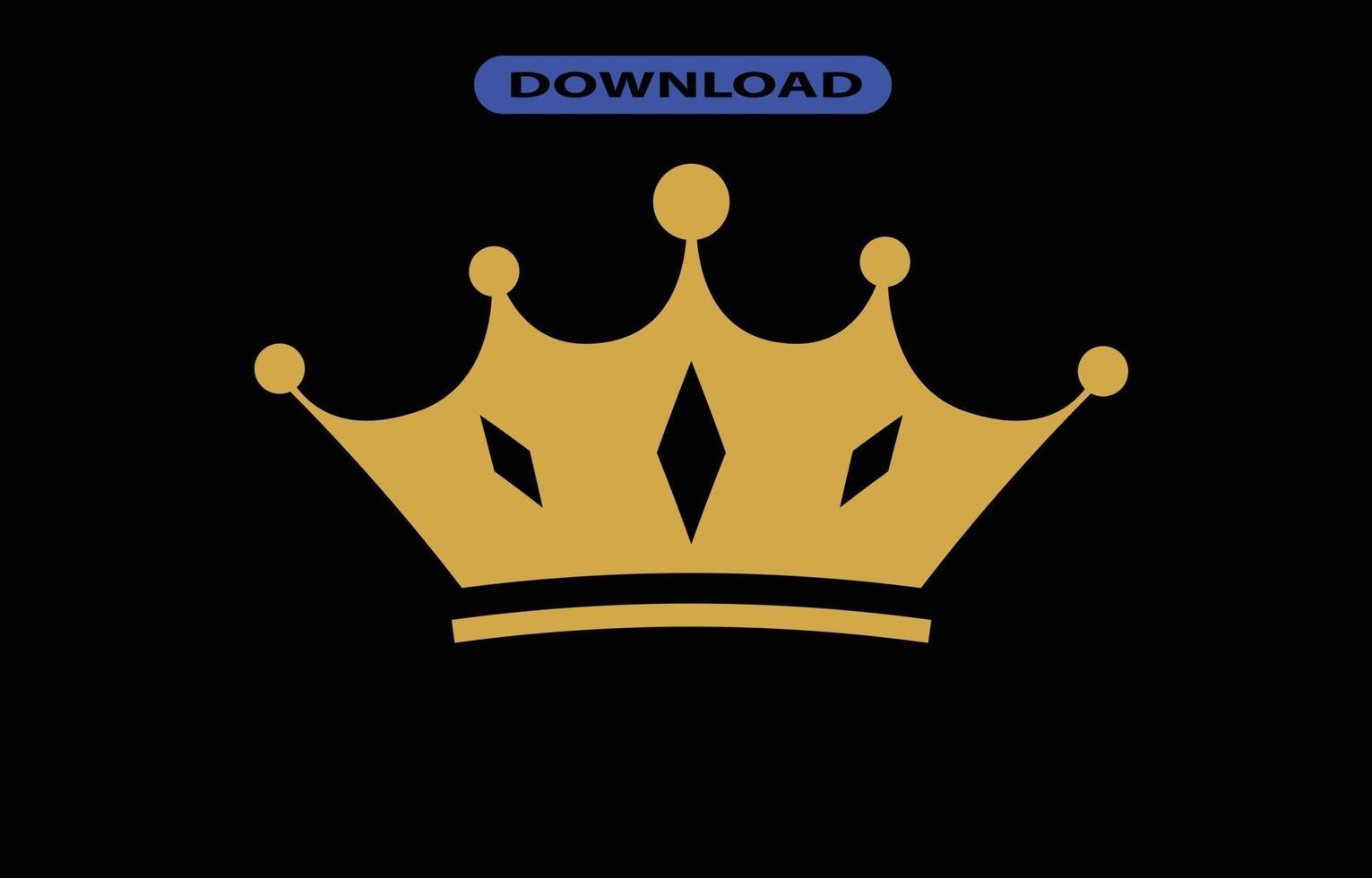 crown icon or logo high resolution vector