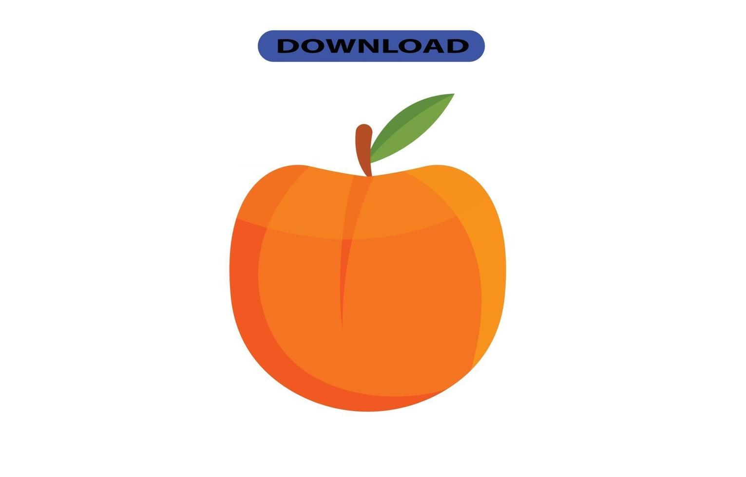 peach icon or logo high resolution vector