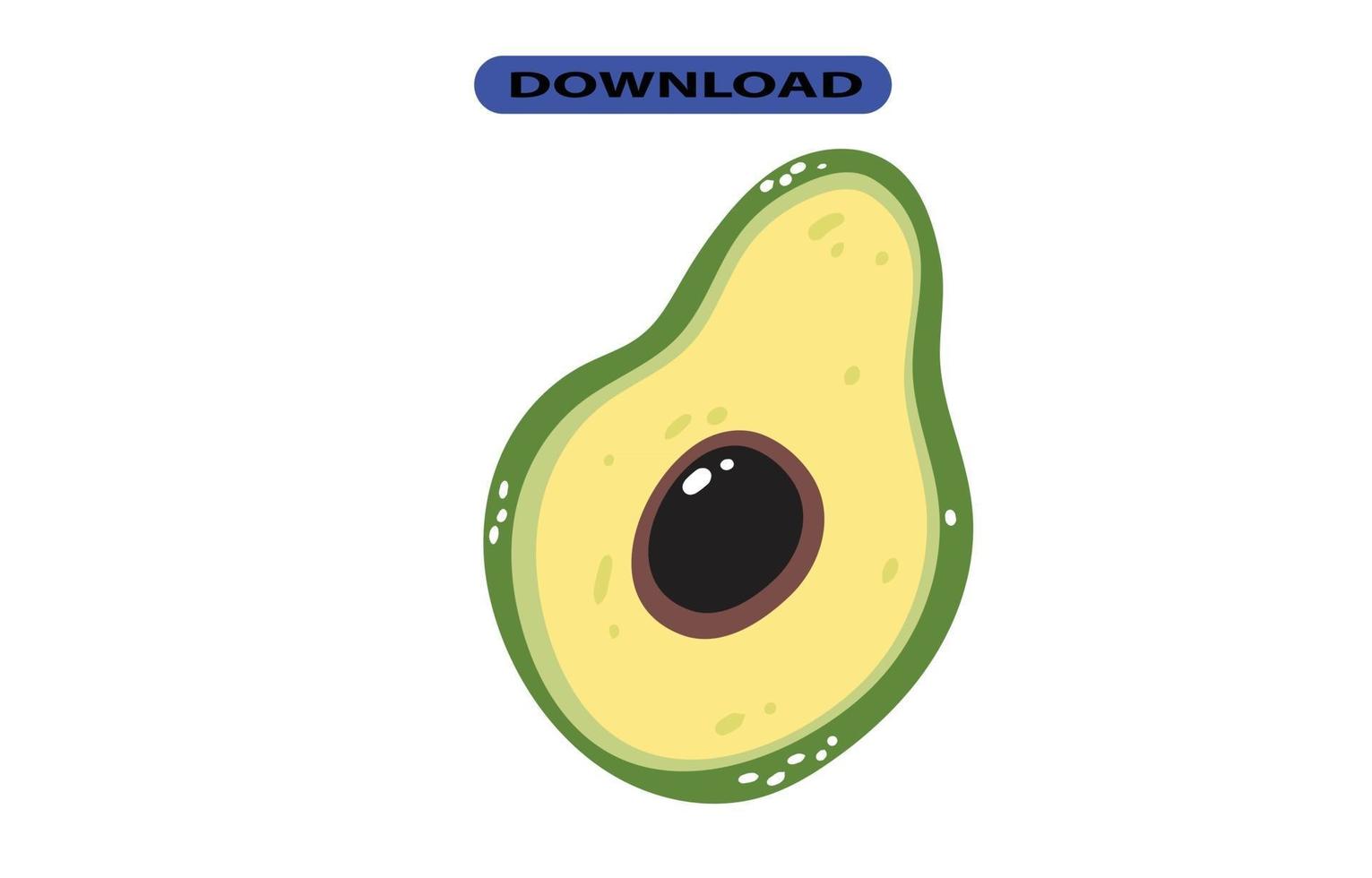 aguacate icono o logotipo de alta resolución vector