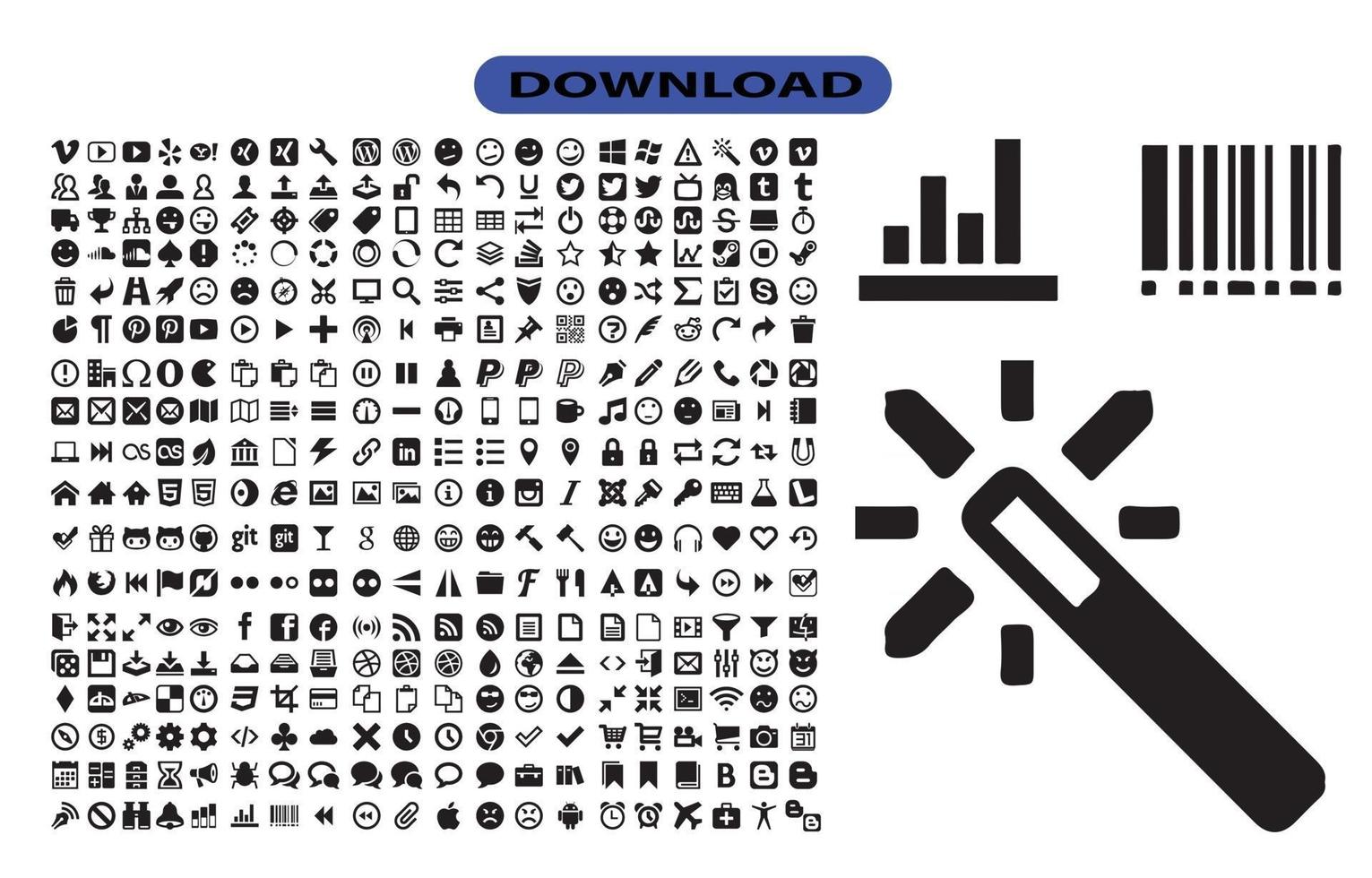 office icon or logo for business and for high size website vector