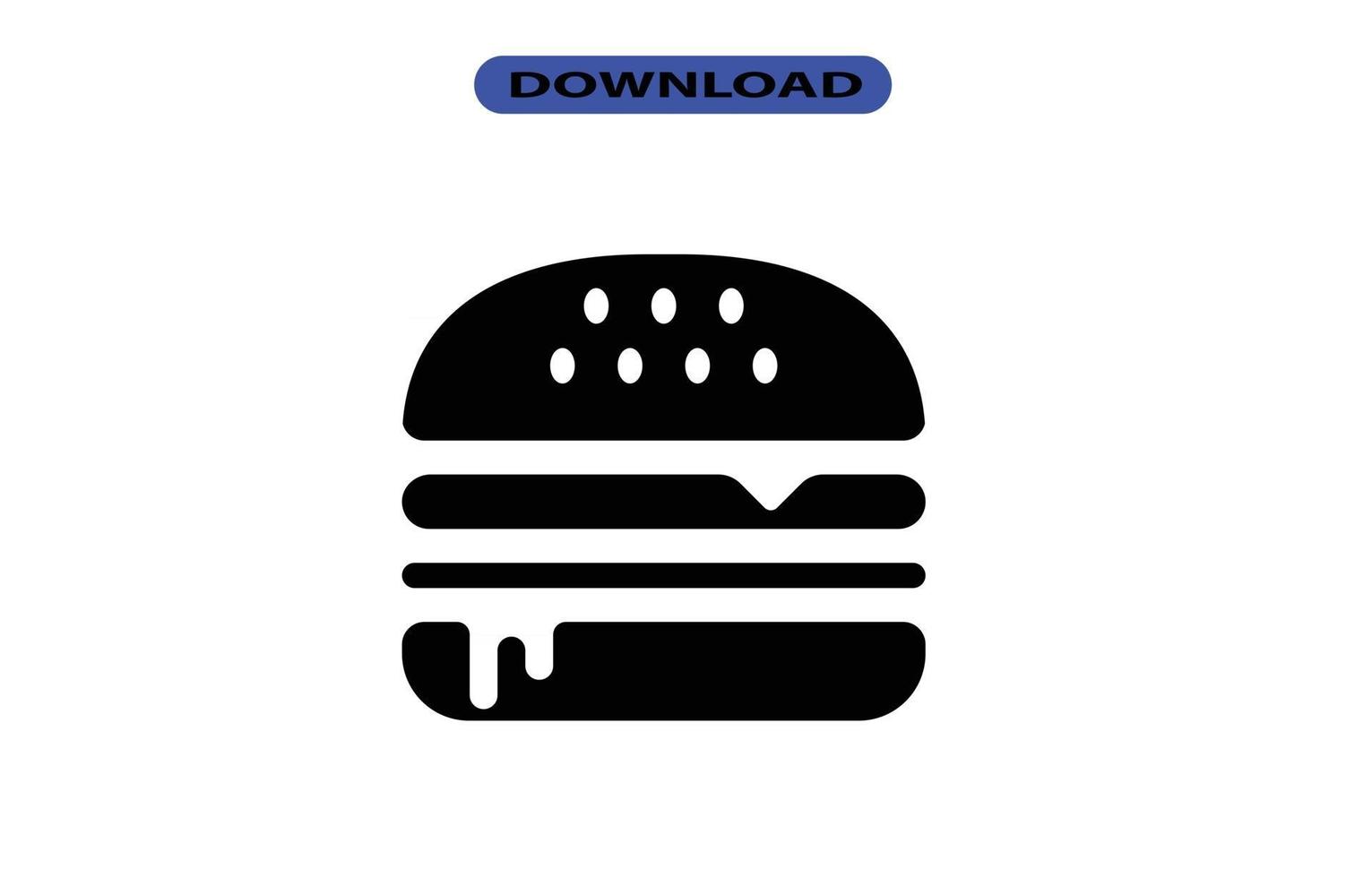 icono de comida rápida o logotipo de alta resolución vector