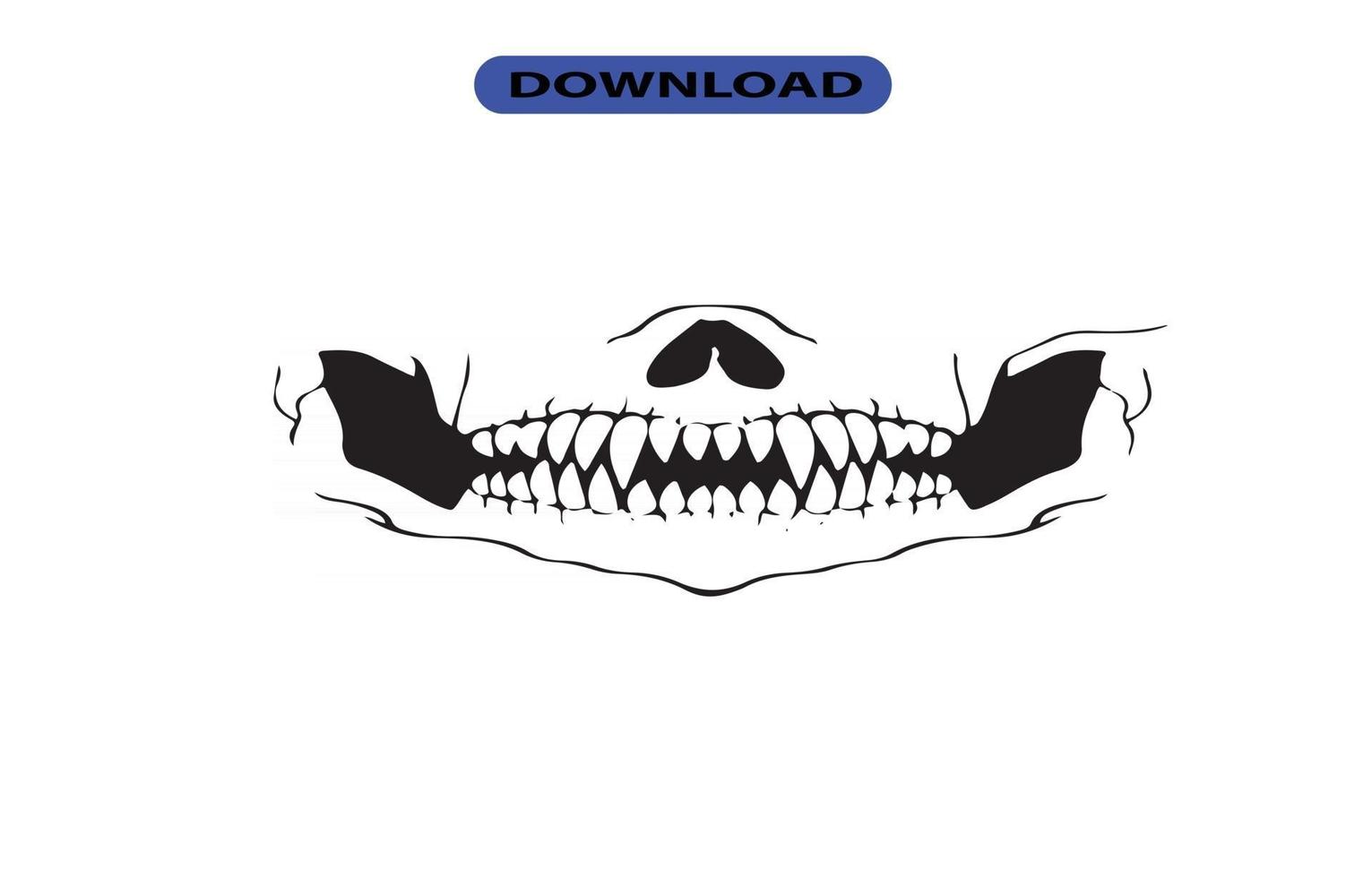 skull mask icon or logo high resolution vector