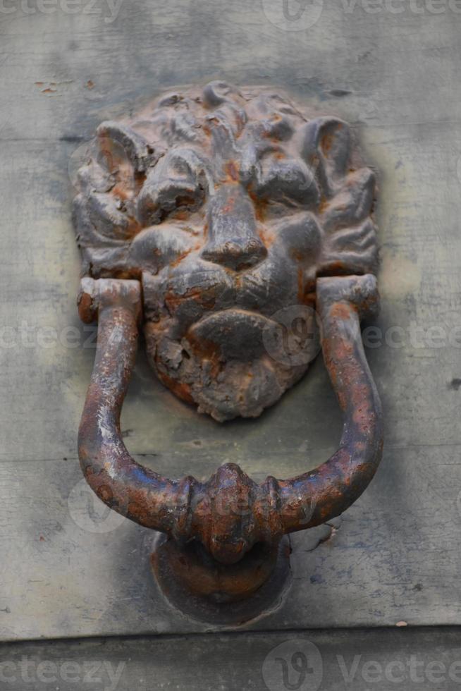 Door knob in Lecce, Italy photo