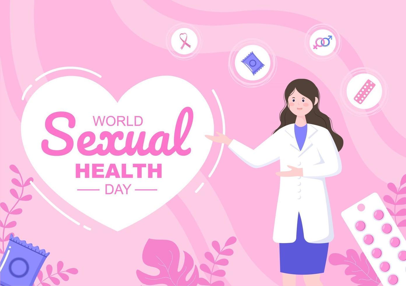 World Sexual Day Background Illustration vector