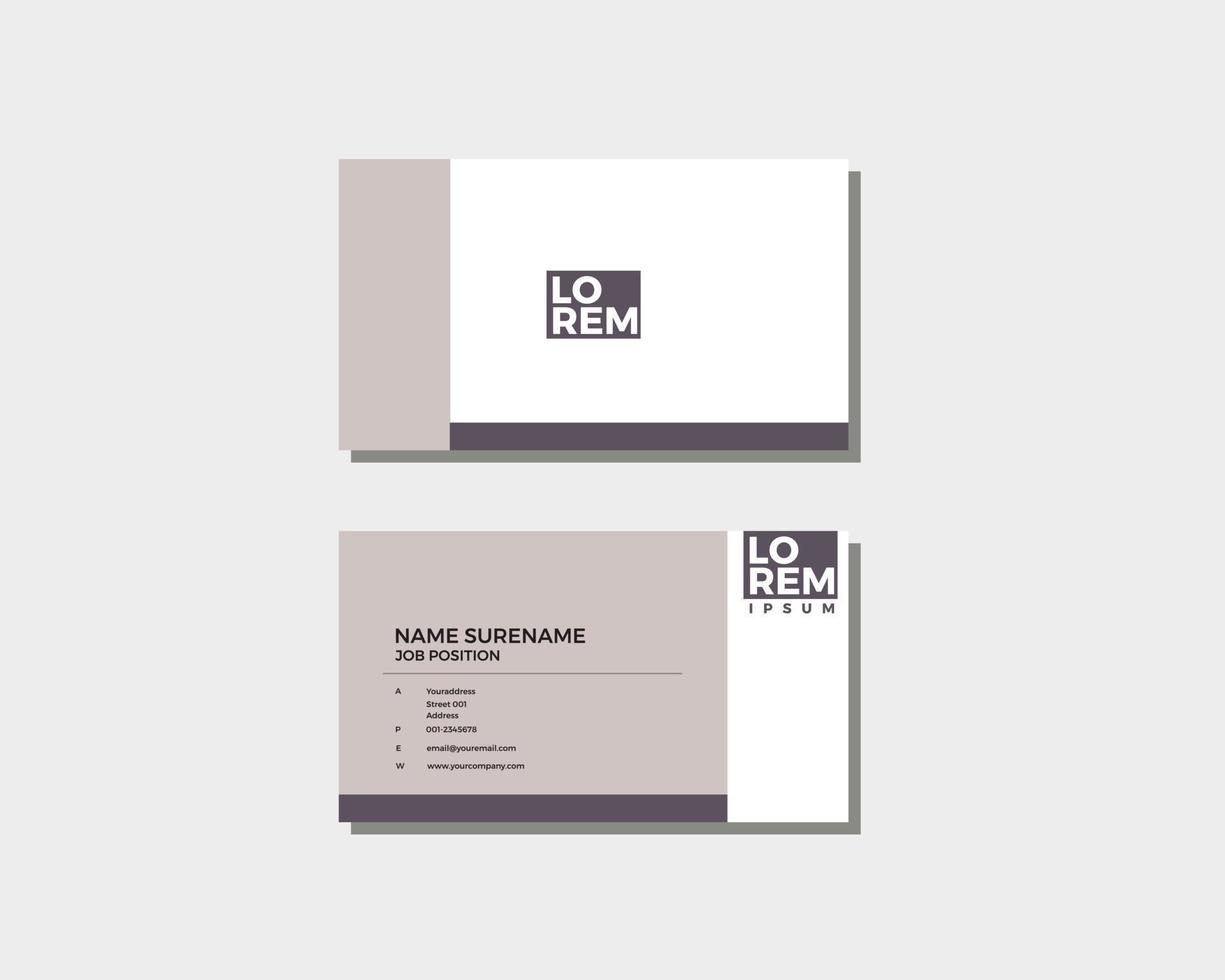 modern geometric businesscard design template vector