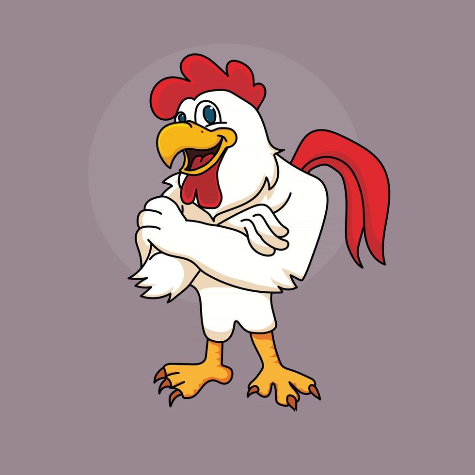 Beautiful  Strong Rooster vector