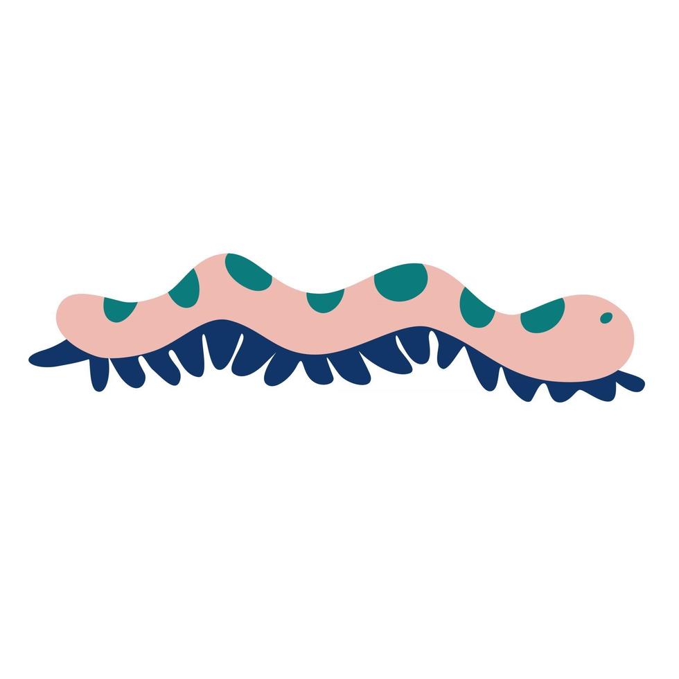 Caterpillar. Cute insect. vector
