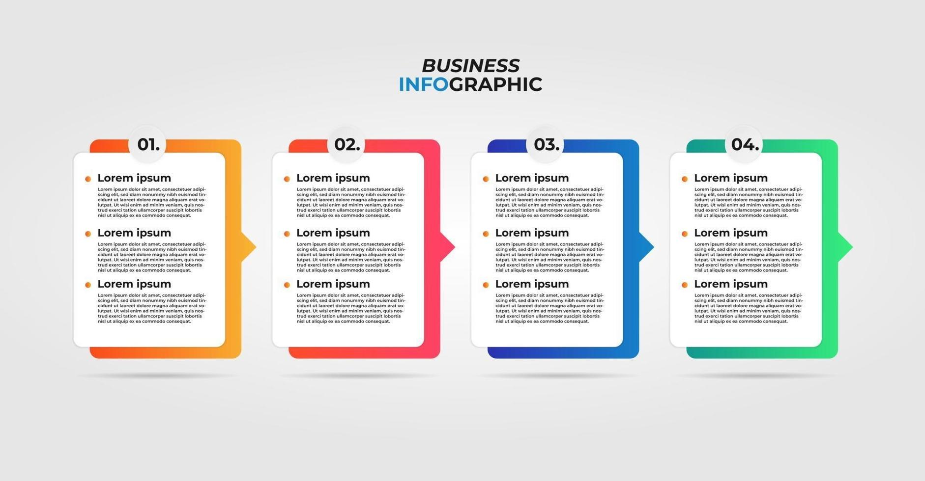 vector infographic business template design
