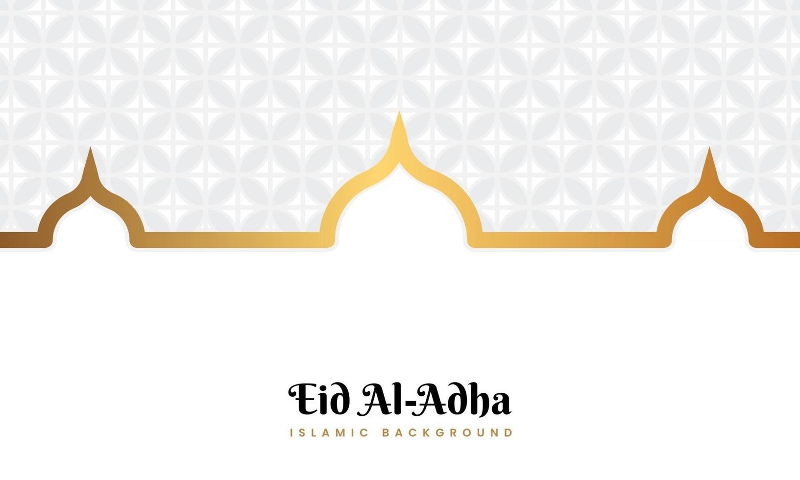 Eid Al adha clean white background vector