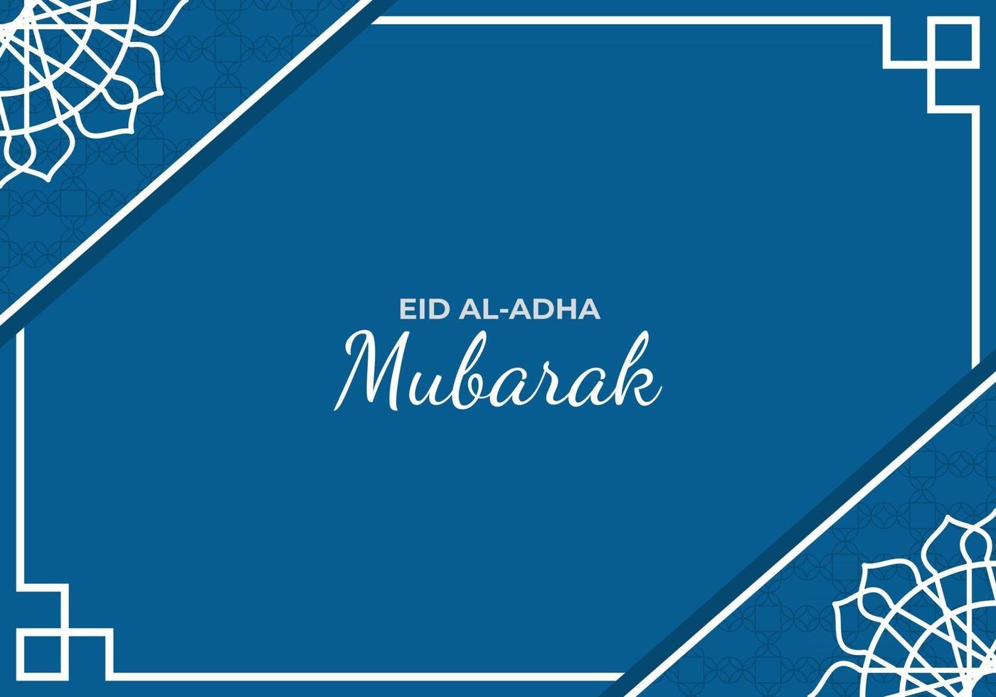 blue background, very suitable for Eid al-Adha celebrations vector