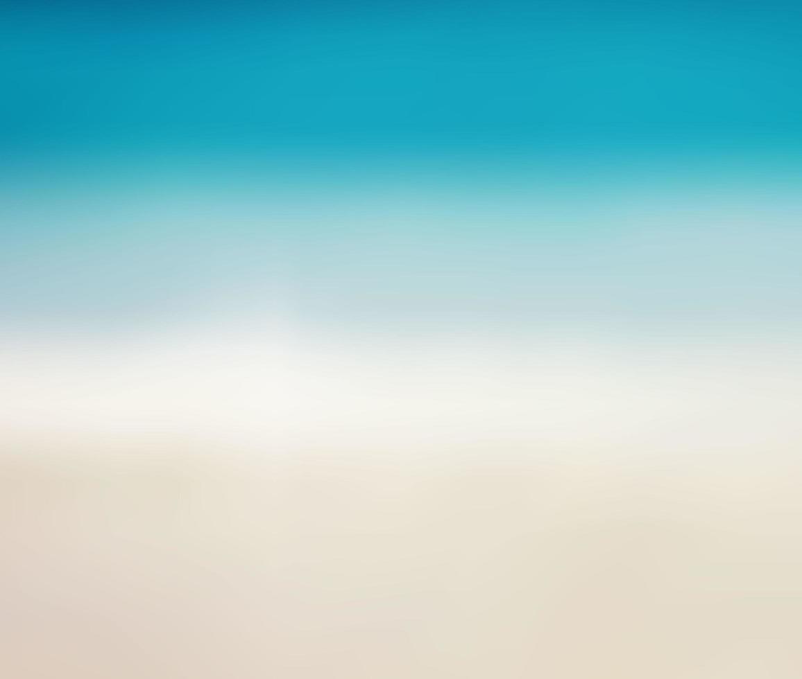 Blurred background with sea and sand. Summer vacation concept vector