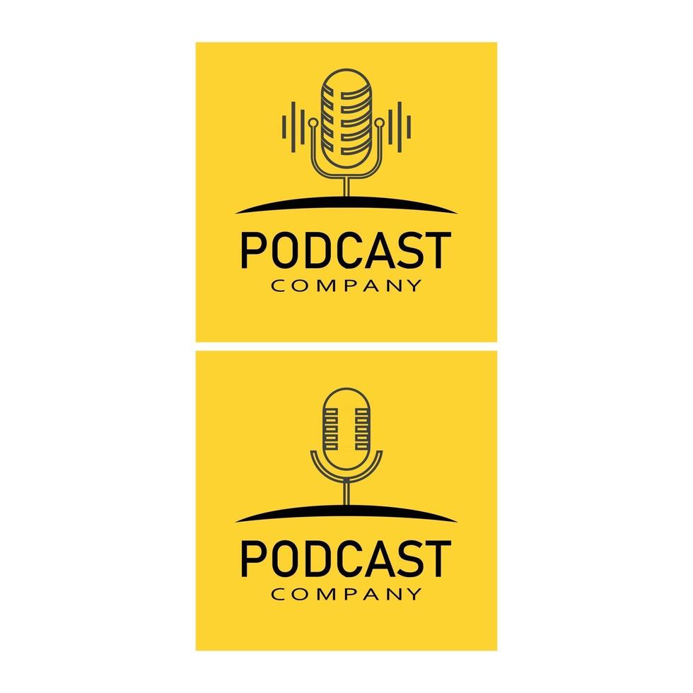 Podcast Vector icon design illustration Template