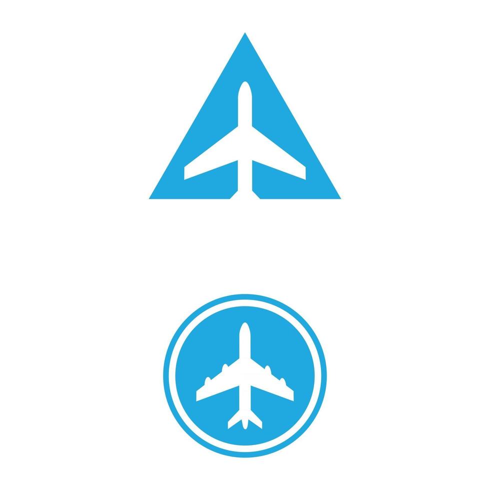 Airplane icon vector illustration design Logo Template