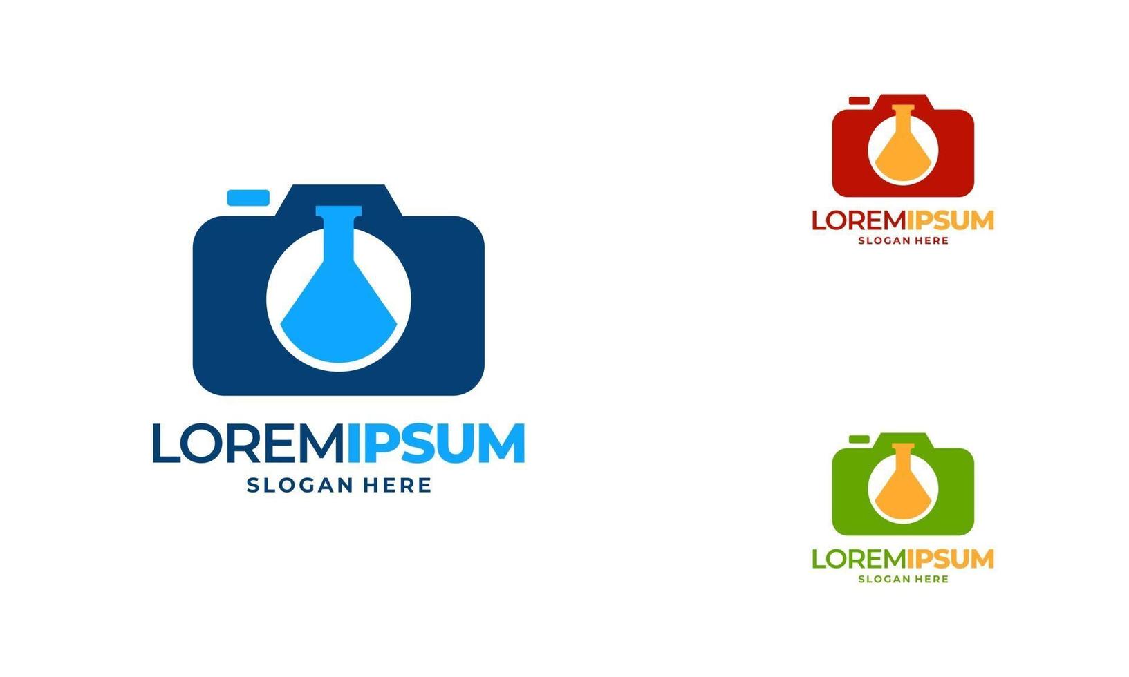Science Photography logo designs concept vector, Laboratory  logo vector
