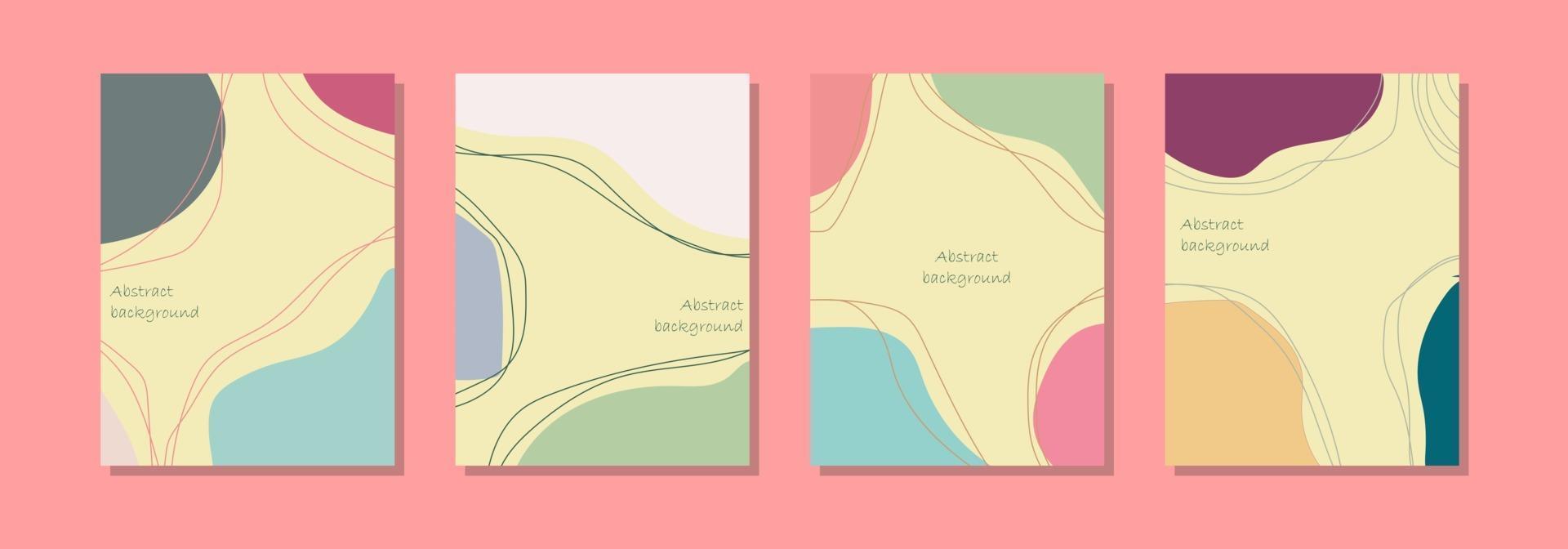 social media post background template, abstract design vector