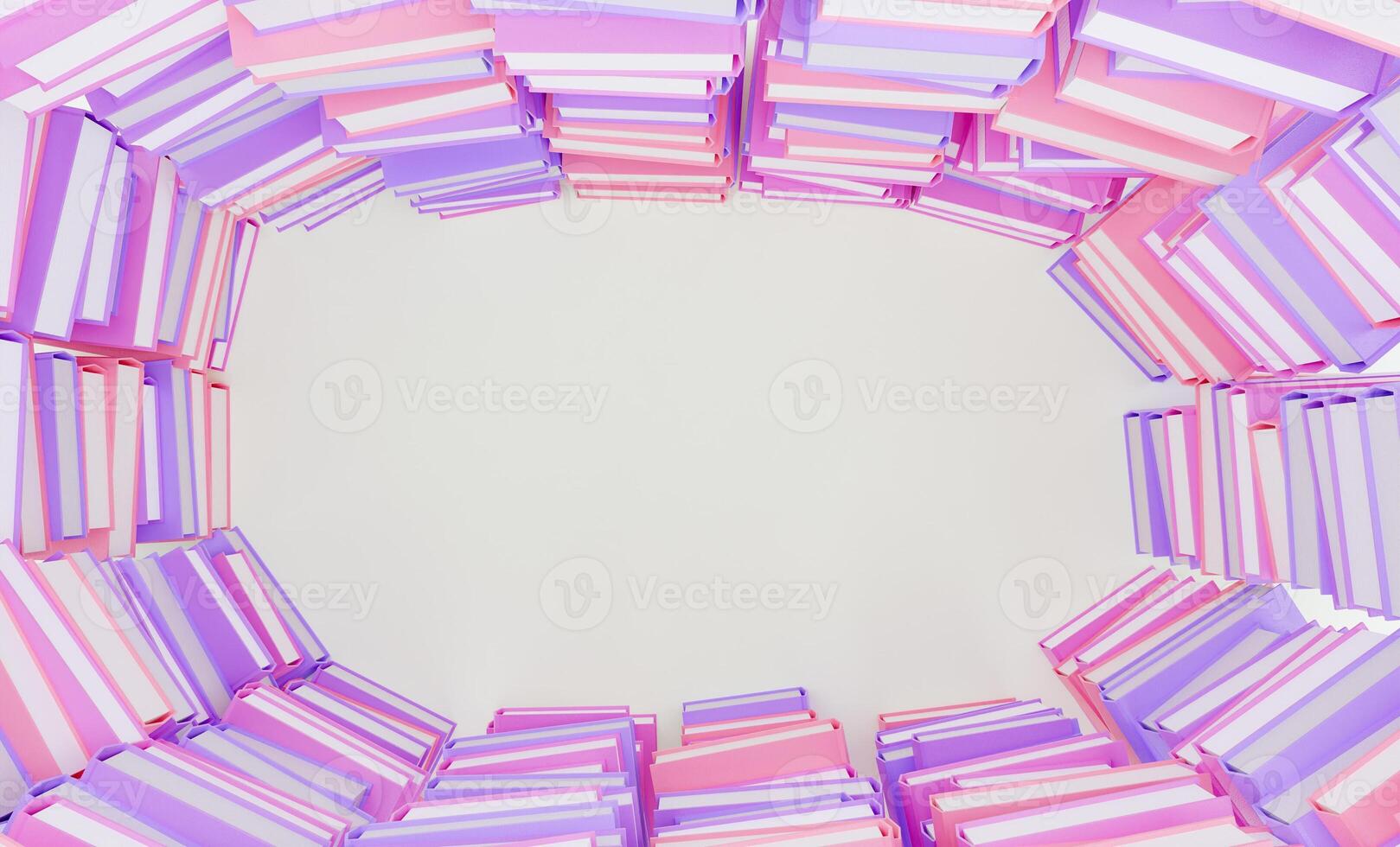 stacks of books surrounding photo