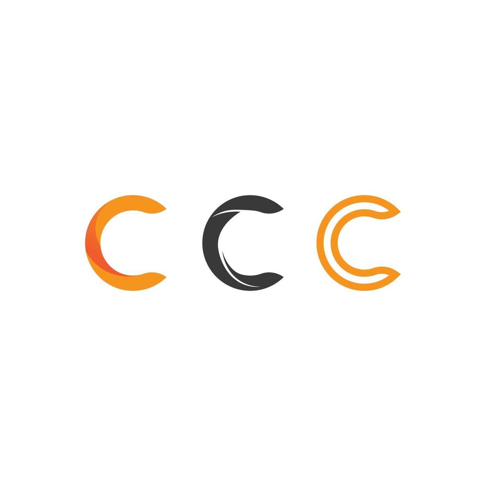 C logo and Vitamin and font C letter Identity and design business vector