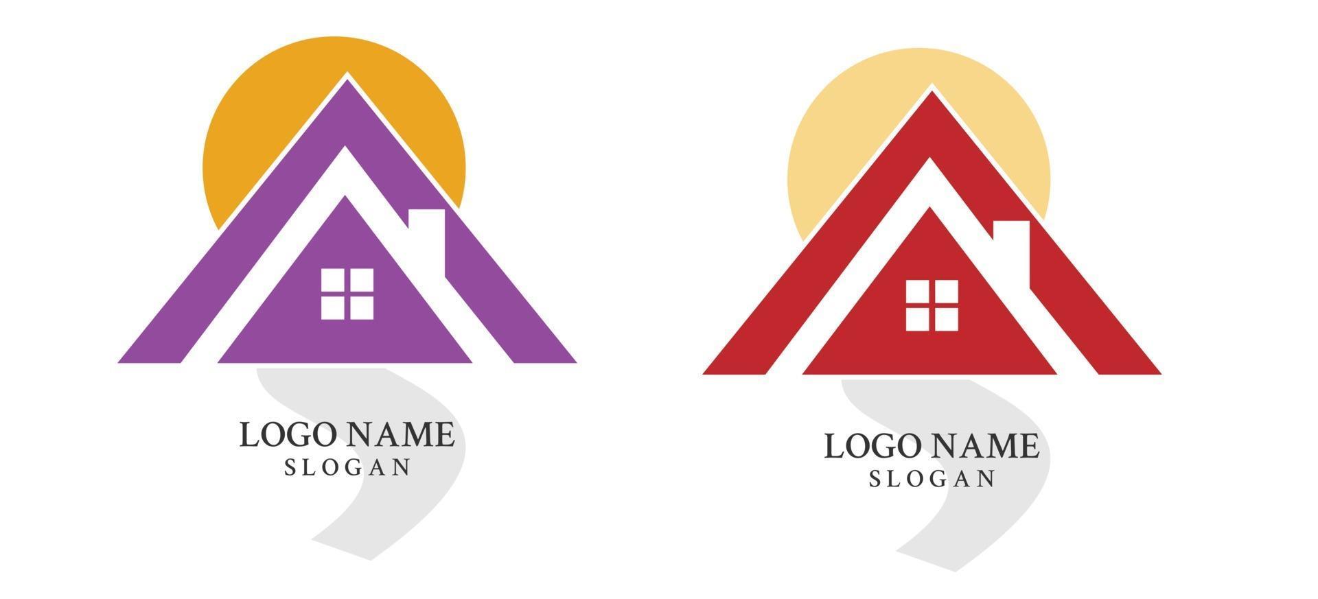 Download home buildings logo and symbols icons template Free Vector ...