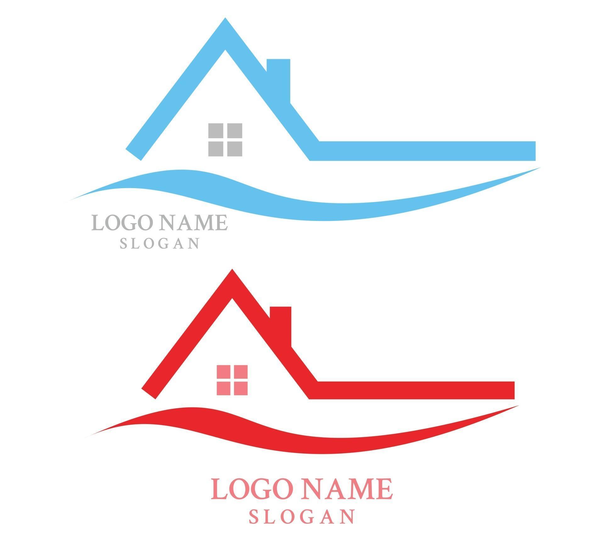 Download home buildings logo and symbols icons template Free Vector ...