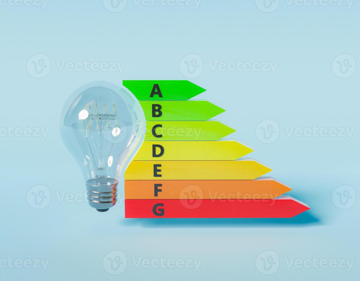 barras de eficiencia energética foto