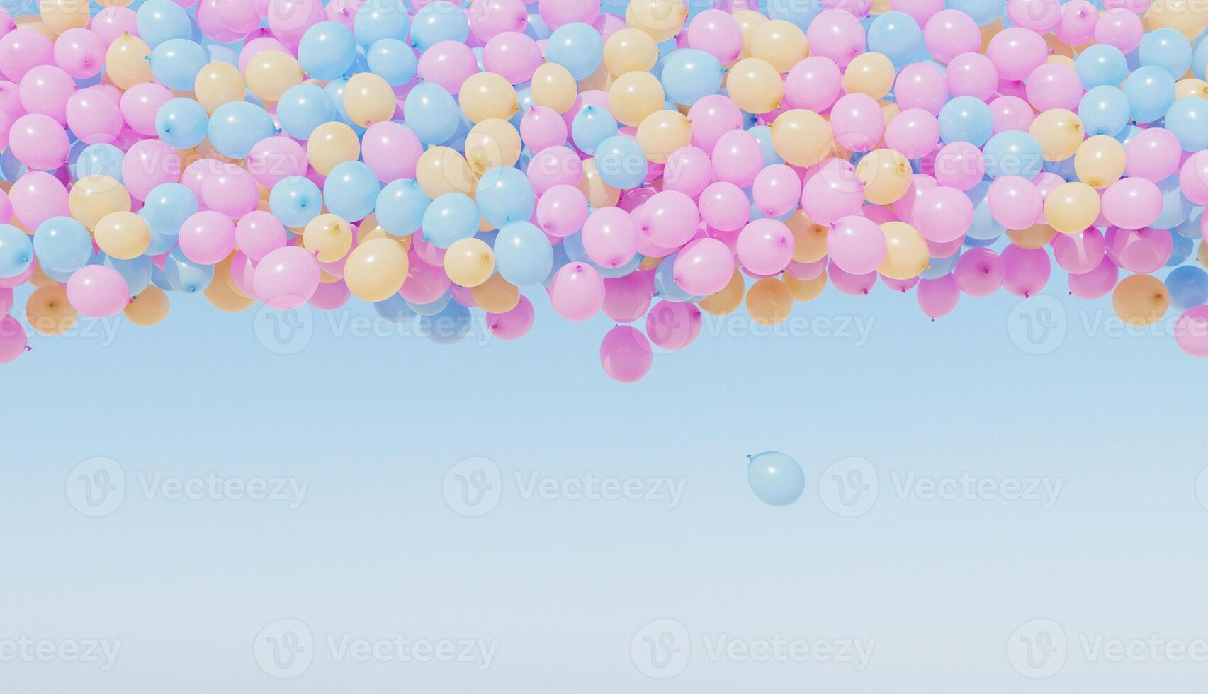 balloons in the sky photo