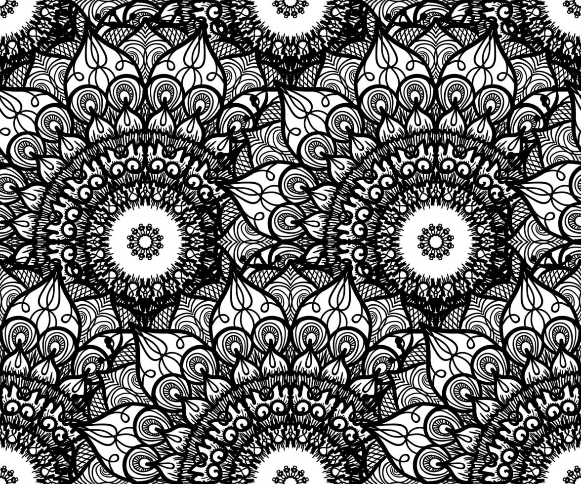 Mandala Seamless Pattern vector