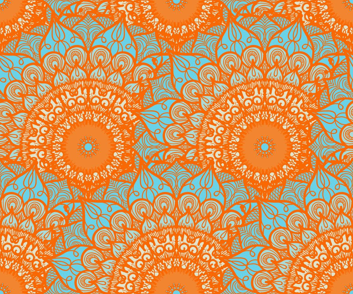 Mandala Seamless Pattern vector