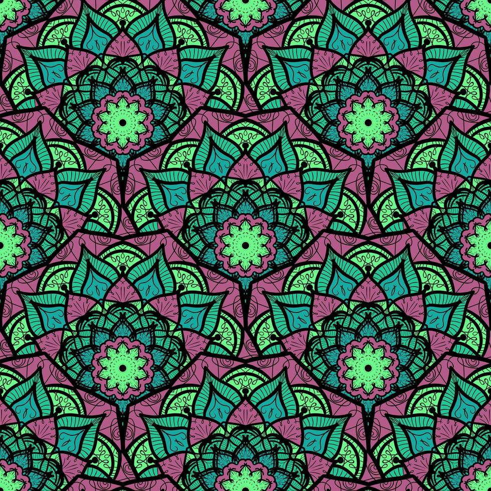Mandala Seamless Pattern vector