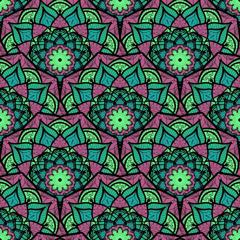 Mandala Seamless Pattern vector